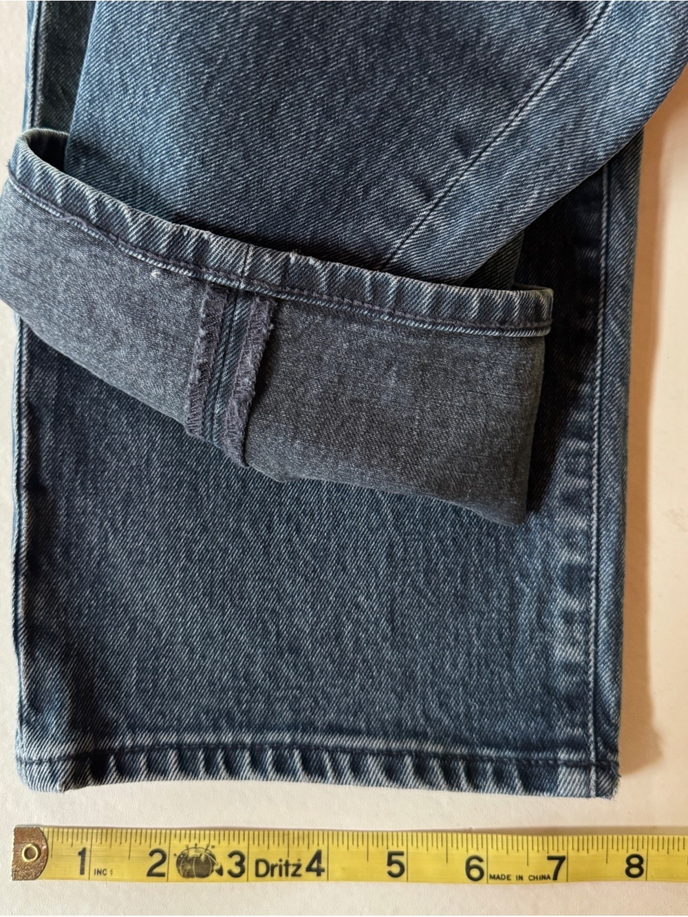 MADEWELL The Dadjean in Charcoal Indigo Wash Premium Comfort-Stretch Jeans (27) - Picture 11 of 17